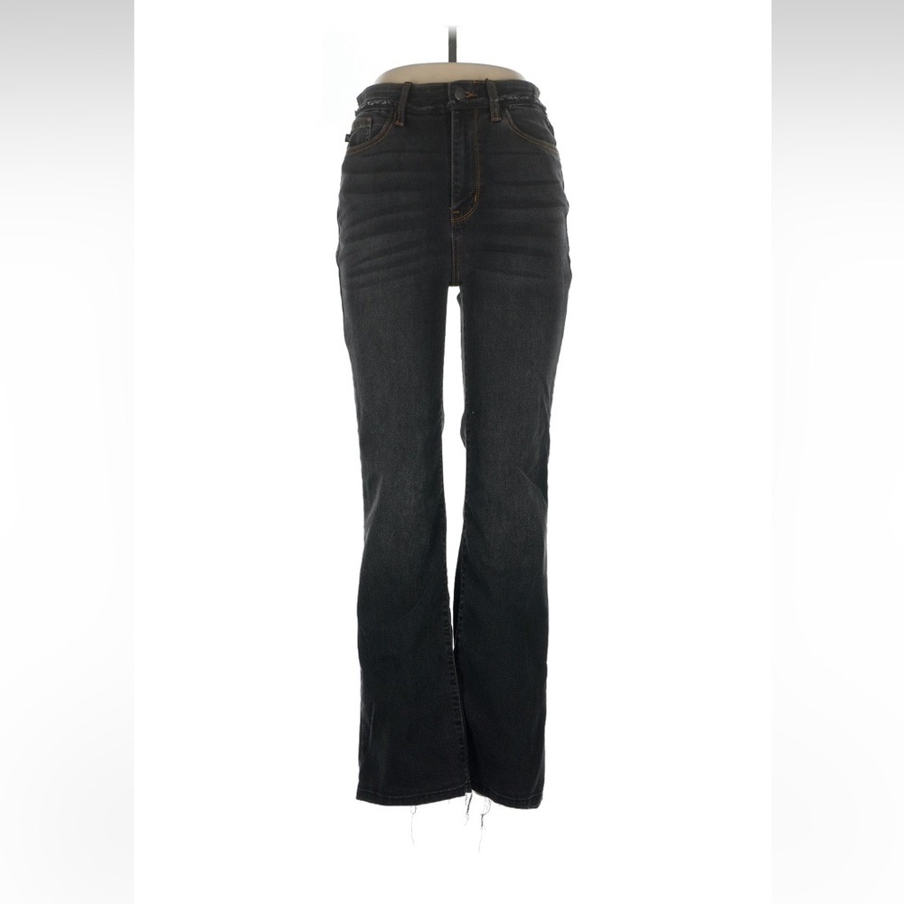 Judy Blue Dark Wash Distressed Slim Boot Cut Blue Jeans Size 11/30